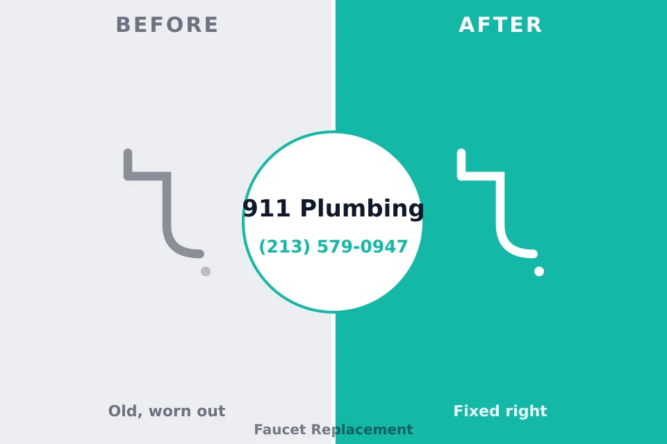 Before and after: plumbing repair North Baltimore, OH